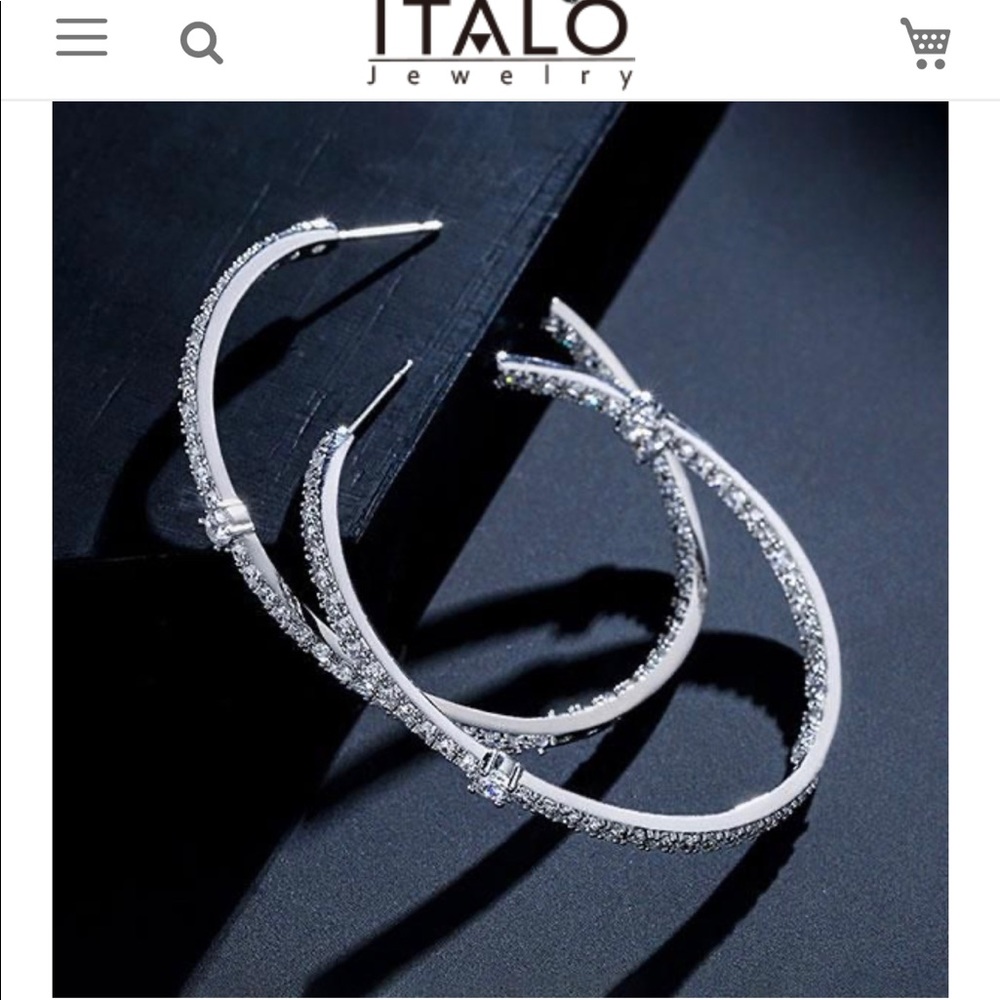 Inside out hoop earrings